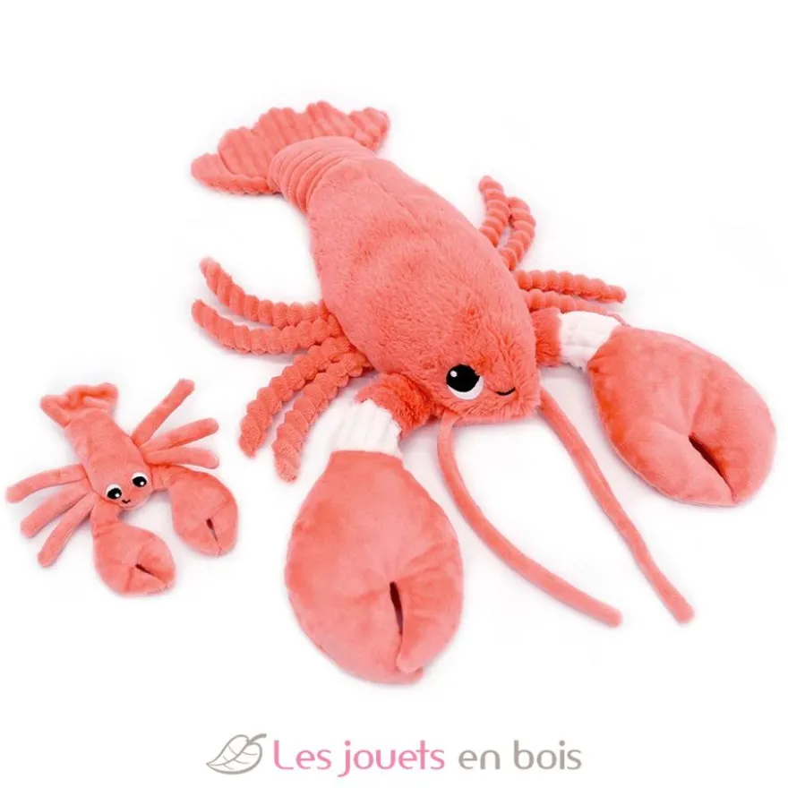 Peluche homard Iloveyou maman et son bébé corail - Les Déglingos