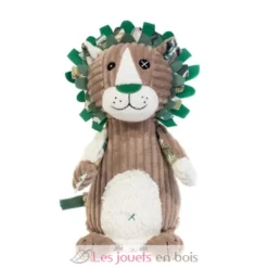 Peluche Jélékros lion gris vert Déglingos