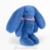 Peluche Lapin Fleurette bleu 25 cm - Doudou et Compagnie