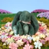 Peluche Lapin Fleurette vert eucalyptus 25 cm - Doudou et Compagnie