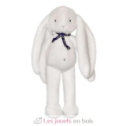 Peluche Lapin Méloé blanc 37 cm - Maïlou Tradition