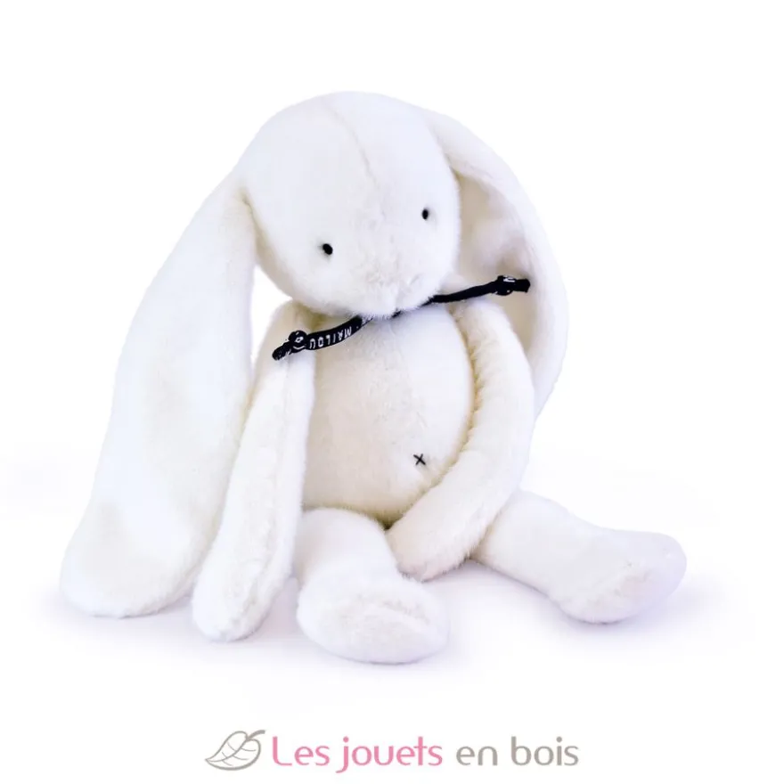 Peluche Lapin Méloé blanc 37 cm - Maïlou Tradition