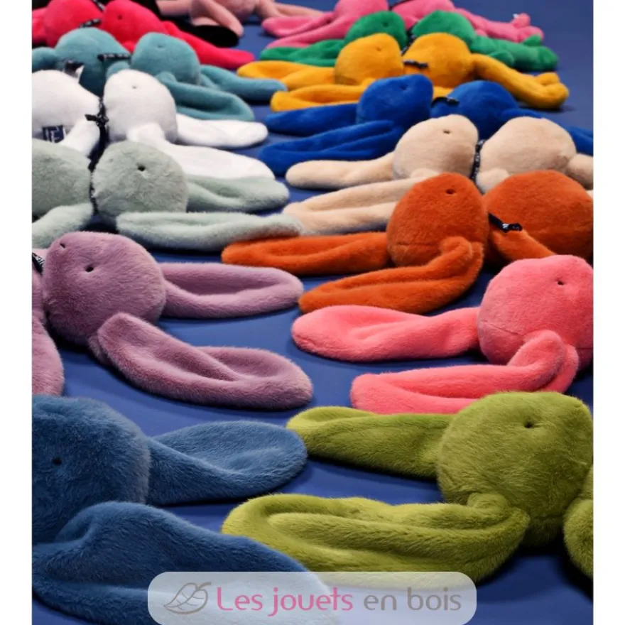 Peluche Lapin Méloé fuchsia peps 37 cm - Maïlou Tradition