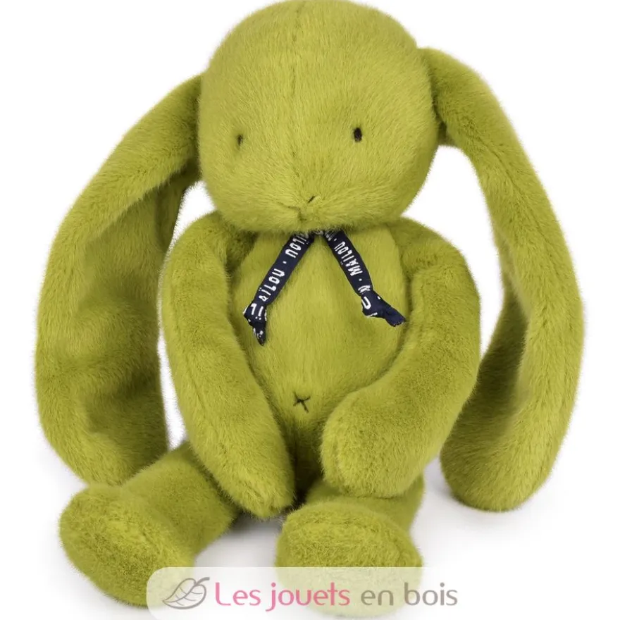 Peluche Lapin Méloé pomme granny 37 cm - Maïlou Tradition