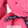 Peluche Lapin Méloé rose bubble gum 37 cm - Maïlou Tradition