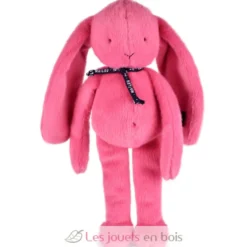 Peluche Lapin Méloé rose bubble gum 37 cm - Maïlou Tradition