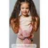 Peluche Lapin Méloé rosée 37 cm - Maïlou Tradition
