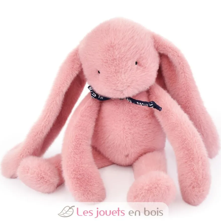 Peluche Lapin Méloé rosée 37 cm - Maïlou Tradition