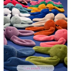 Peluche Lapin Méloé safran 37 cm - Maïlou Tradition