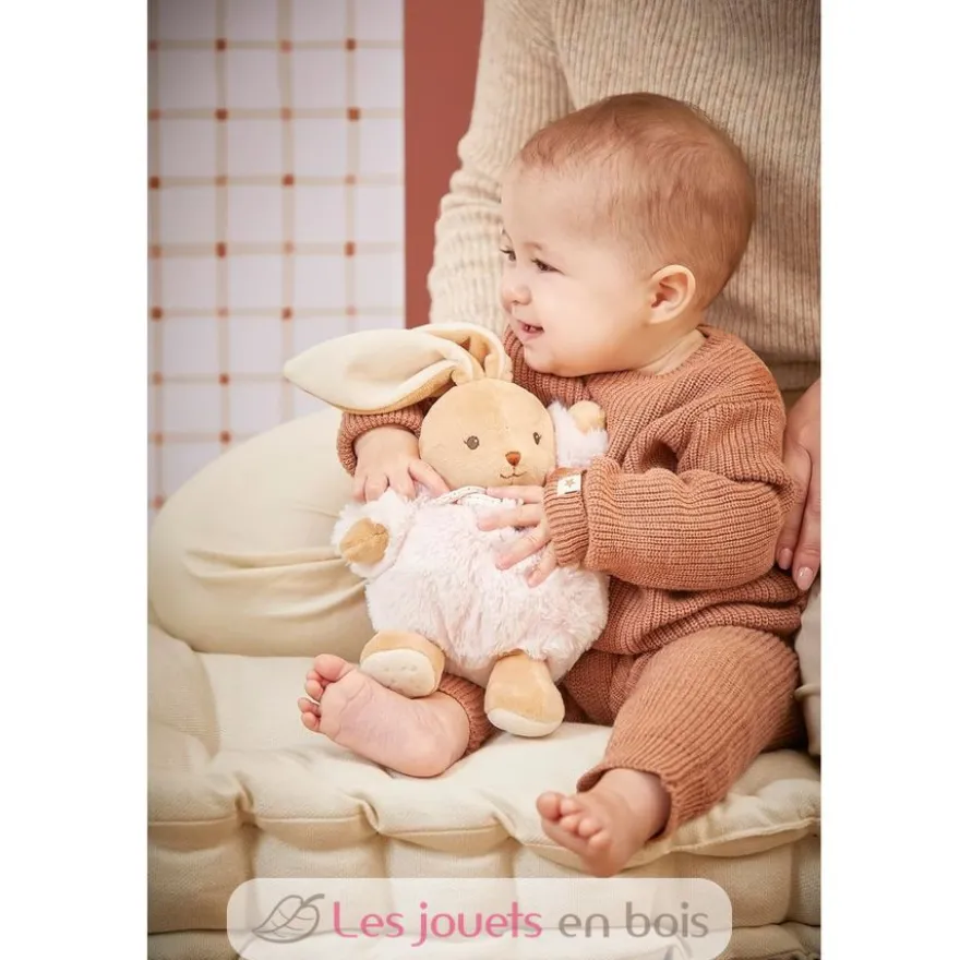 Peluche Lapin Patapouf rose 17 cm - Kaloo