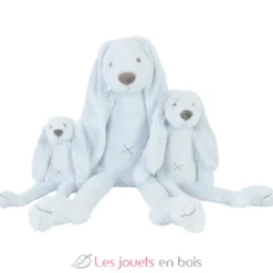 Peluche Lapin Richie bleu clair 28 cm - Happy Horse