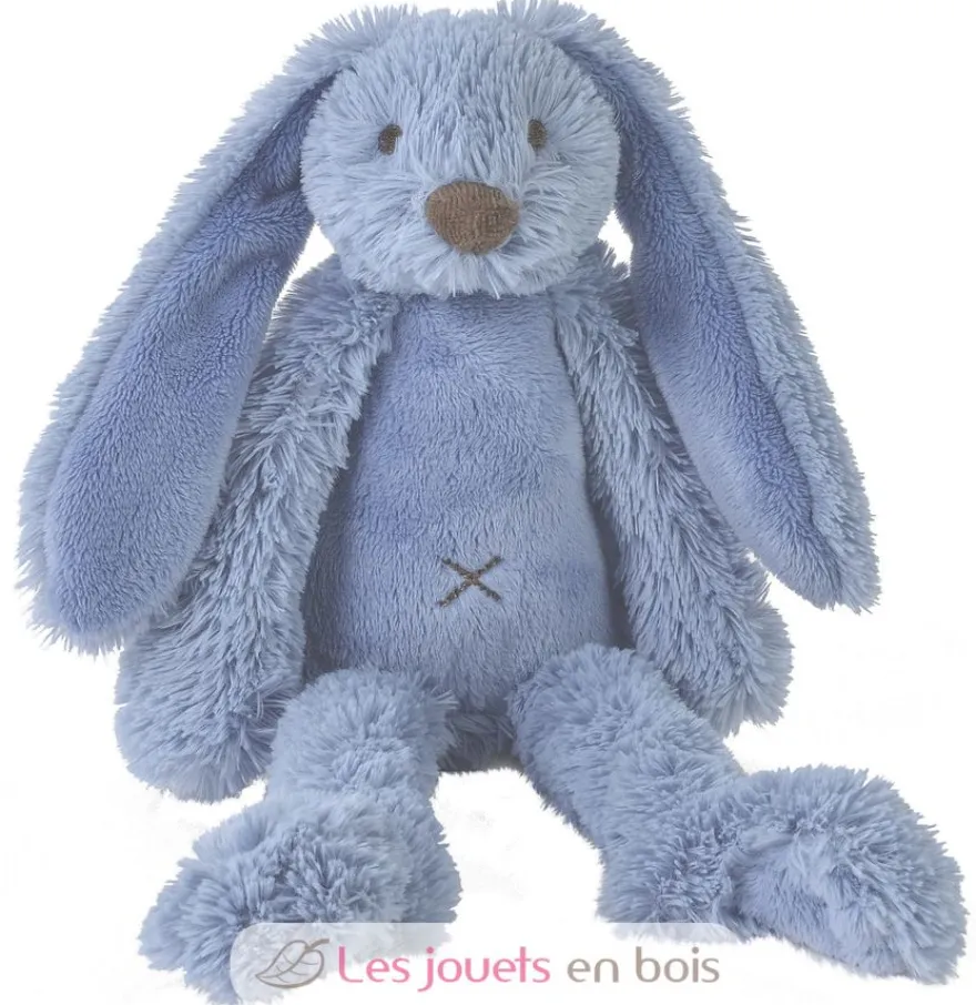 Peluche Lapin Richie bleu 38 cm - Happy Horse