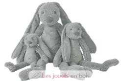 Peluche Lapin Richie gris clair 58 cm - Happy Horse