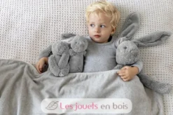 Peluche Lapin Richie gris clair 28 cm - Happy Horse