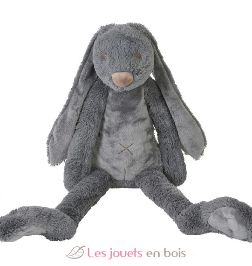 Peluche Lapin Richie gris 58 cm - Happy Horse
