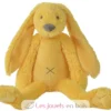 Peluche Lapin Richie jaune 38 cm - Happy Horse