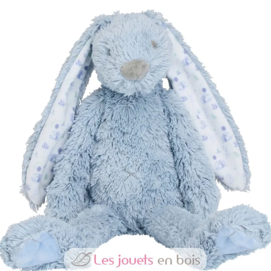 Peluche Lapin Richie Liberty bleu 38 cm - Happy Horse