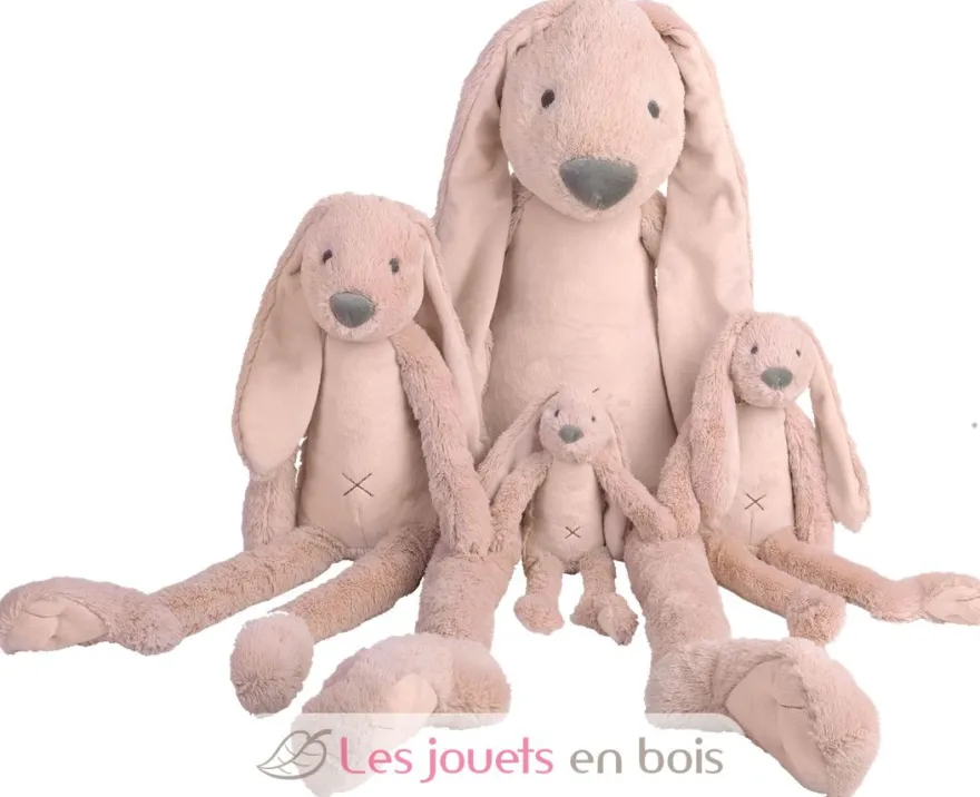 Peluche Lapin Richie Old Pink 58 cm - Happy Horse