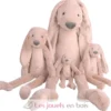 Peluche Lapin Richie Old Pink 38 cm - Happy Horse