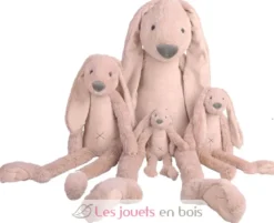 Peluche Lapin Richie Old Pink 38 cm - Happy Horse