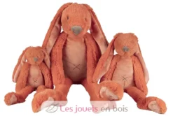 Peluche Lapin Richie Orange 38 cm - Happy Horse