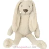 Peluche Lapin Richie polyester recyclé beige 38 cm - Happy Horse