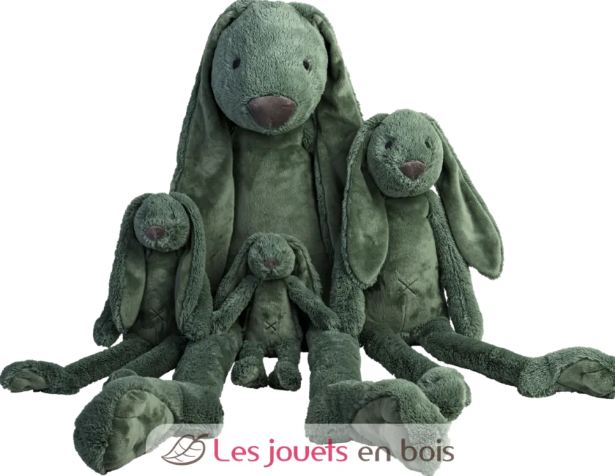 Peluche Lapin Richie vert 28 cm - Happy Horse