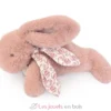 Peluche lapin rose poudré 25 cm - Doudou et Compagnie