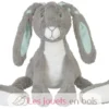 Peluche Lapin Twine gris 42 cm - Happy Horse