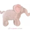 Peluche éléphant Elliot 30cm vieux rose - Happy Horse