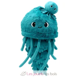 Peluche méduse Lilou maman et son bébé bleu - Les Déglingos