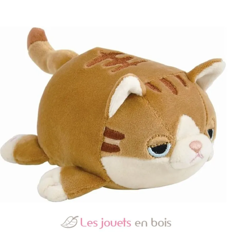 Peluche Mugi le bébé chat brun 11 cm - Nemu Nemu