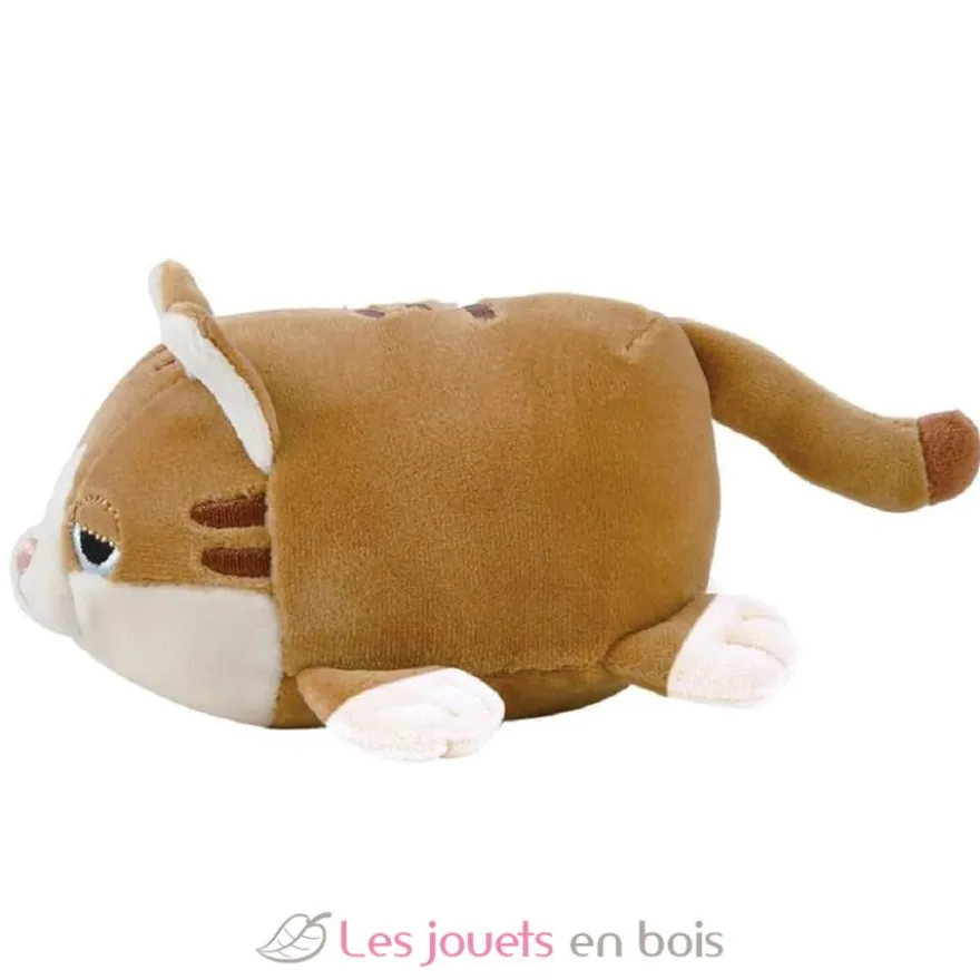 Peluche Mugi le bébé chat brun 11 cm - Nemu Nemu