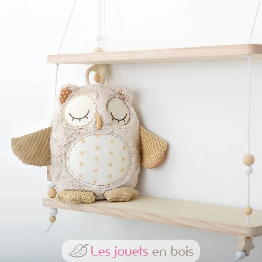 Peluche musicale chouette avec détecteur de pleurs - Cloud b