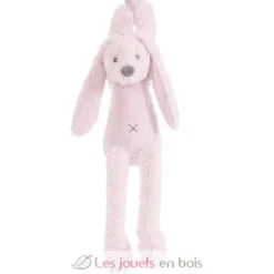 Peluche musicale Lapin Richie rose pâle - Happy Horse