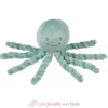 Peluche Octopus poulpe vert de gris - Nattou