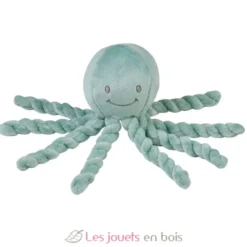 Peluche Octopus poulpe vert de gris - Nattou