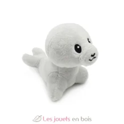 Peluche otarie maman et son bébé blanc et gris - Les Déglingos