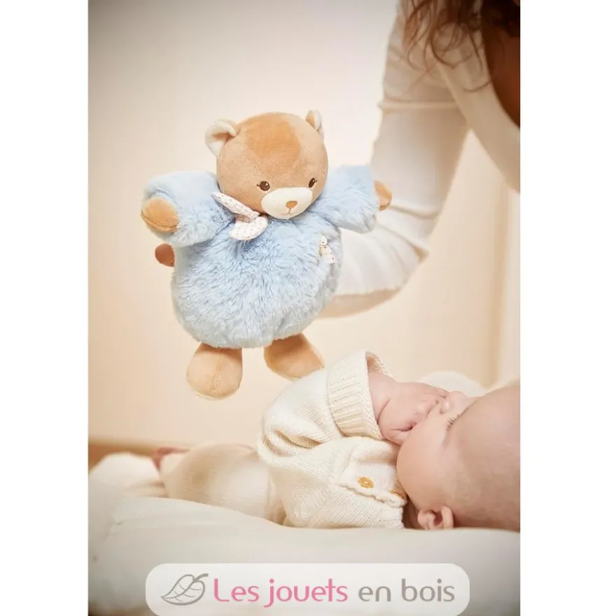 Peluche Ours Patapouf bleu 17 cm - Kaloo