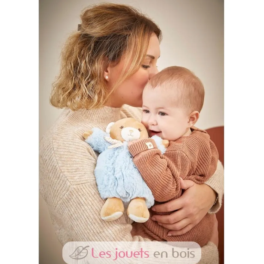 Peluche Ours Patapouf bleu 17 cm - Kaloo