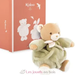 Peluche Ours Patapouf vert 17 cm - Kaloo
