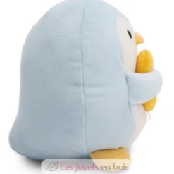 Peluche Pingouin Waddle 16 cm avec un canard - Nici