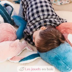 Peluche Ptipotos Baleine maman bébé bleue - Les Déglingos
