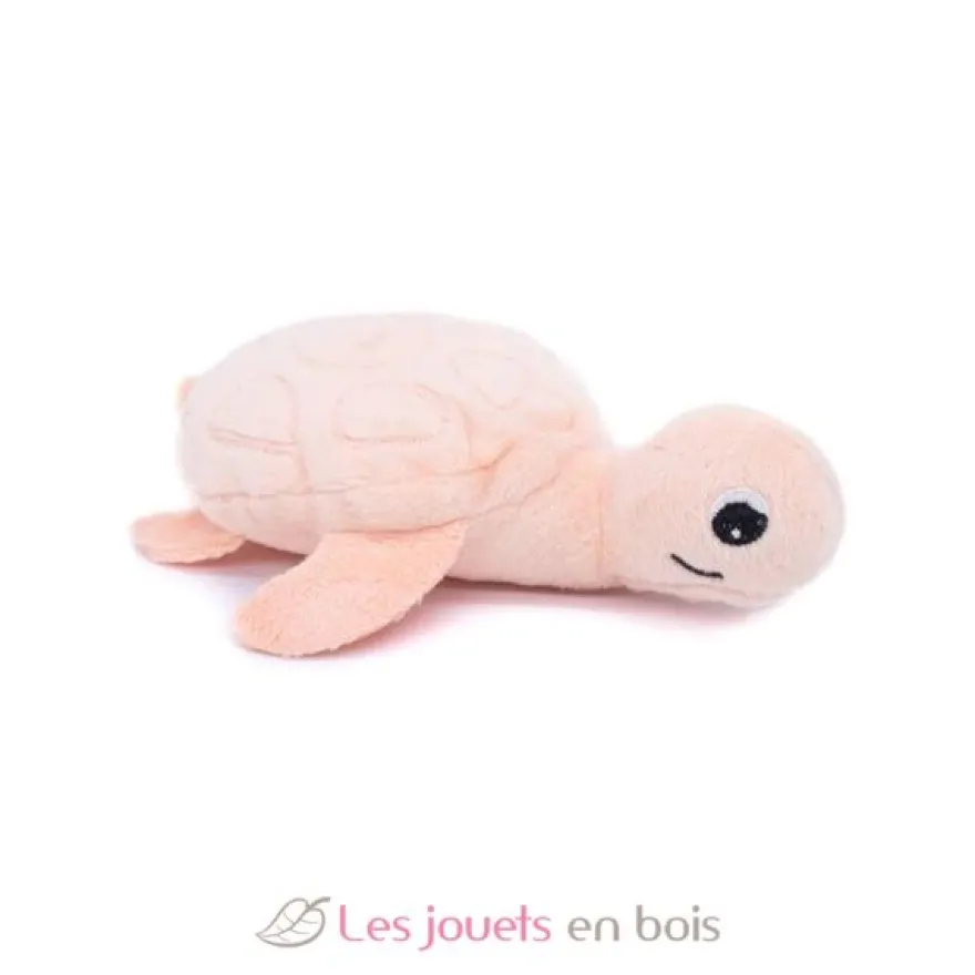 Peluche Ptipotos maman bébé tortue rose - Les Déglingos