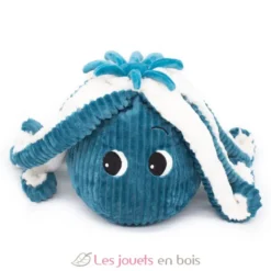 Peluche Ptipotos Pieuvre bleu Filou - bleu - Les Déglingos
