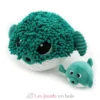 Peluche Ptipotos Poisson globe et son bébé vert - Les Déglingos