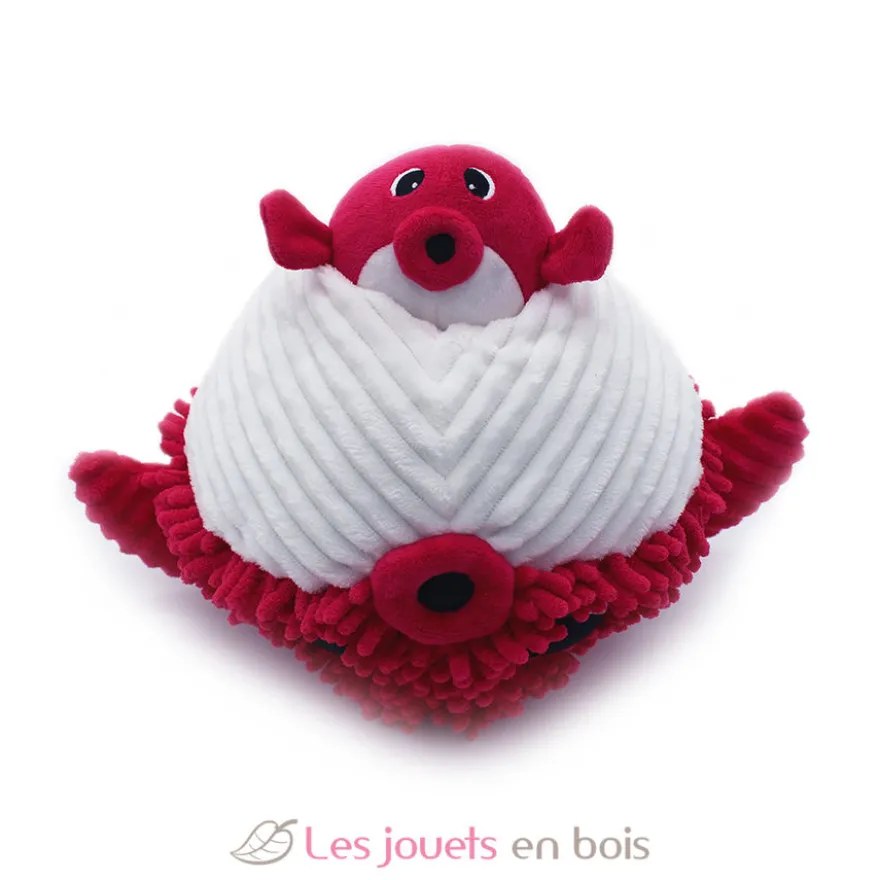 Peluche Ptipotos Poisson globe et son bébé rouge - Les Déglingos