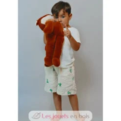 Peluche Renard Méloé fauve 56 cm - Maïlou Tradition