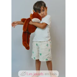 Peluche Renard Méloé fauve 56 cm - Maïlou Tradition