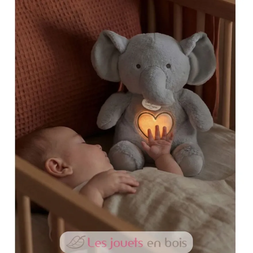 Peluche respirante Eléphant gris - Respi'rêves - Doudou et Compagnie